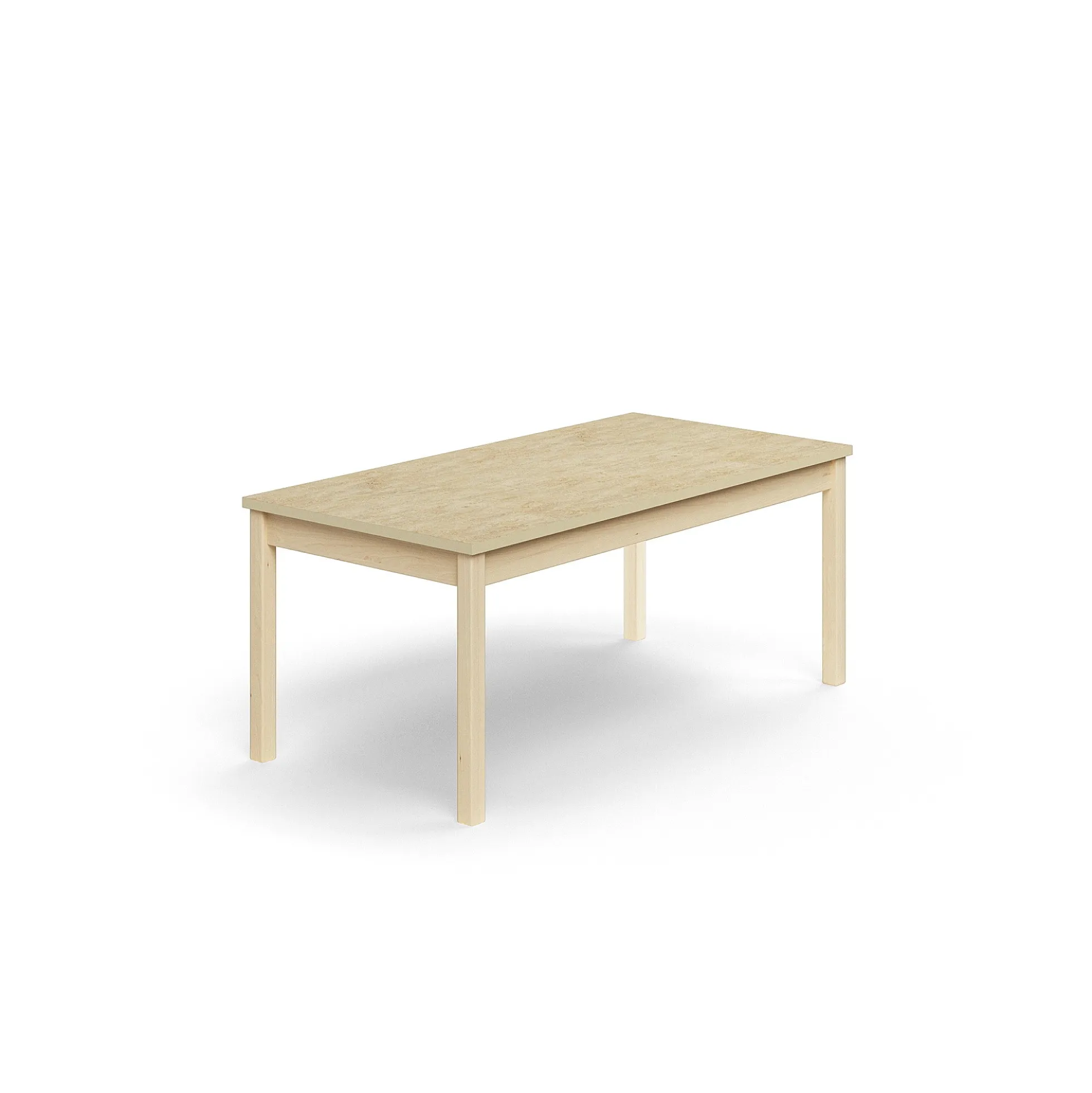Pöytä DECIBEL 1400x700x590 mm, ääntä vaimentava linoleumi, koivu/beige