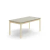 Pöytä DECIBEL 1600x800x720 mm, ääntä vaimentava linoleumi, koivu/harmaa