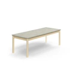 Pöytä DECIBEL 1800x700x590 mm, ääntä vaimentava linoleumi, koivu/harmaa