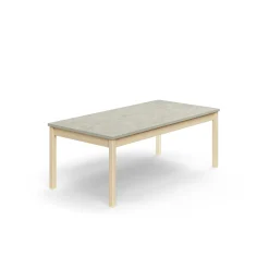 Pöytä DECIBEL 1600x800x590 mm, ääntä vaimentava linoleumi, koivu/harmaa