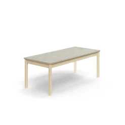 Pöytä DECIBEL 1600x700x590 mm, ääntä vaimentava linoleumi, koivu/harmaa