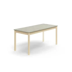 Pöytä DECIBEL 1600x700x720 mm, ääntä vaimentava linoleumi, koivu/harmaa