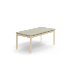 Pöytä DECIBEL 1400x700x590 mm, ääntä vaimentava linoleumi, koivu/harmaa