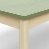 Pöytä DECIBEL 1800x700x590 mm, ääntä vaimentava linoleumi, koivu/harmaanvihreä