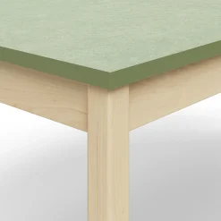 Pöytä DECIBEL 1800x800x720 mm, ääntä vaimentava linoleumi, koivu/harmaanvihreä