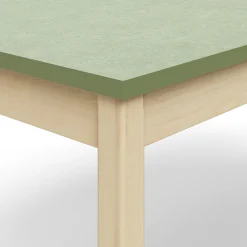 Pöytä DECIBEL 1800x700x720 mm, ääntä vaimentava linoleumi, koivu/harmaanvihreä