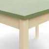 Pöytä DECIBEL 1200x800x720 mm, ääntä vaimentava linoleumi, koivu/harmaanvihreä
