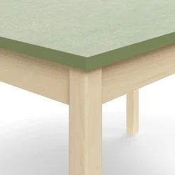 Pöytä DECIBEL 1200x800x720 mm, ääntä vaimentava linoleumi, koivu/harmaanvihreä