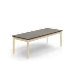 Pöytä DECIBEL 1800x700x590 mm, ääntä vaimentava linoleumi, koivu/tummanharmaa