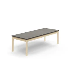 Pöytä DECIBEL 1800x700x530 mm, ääntä vaimentava linoleumi, koivu/tummanharmaa