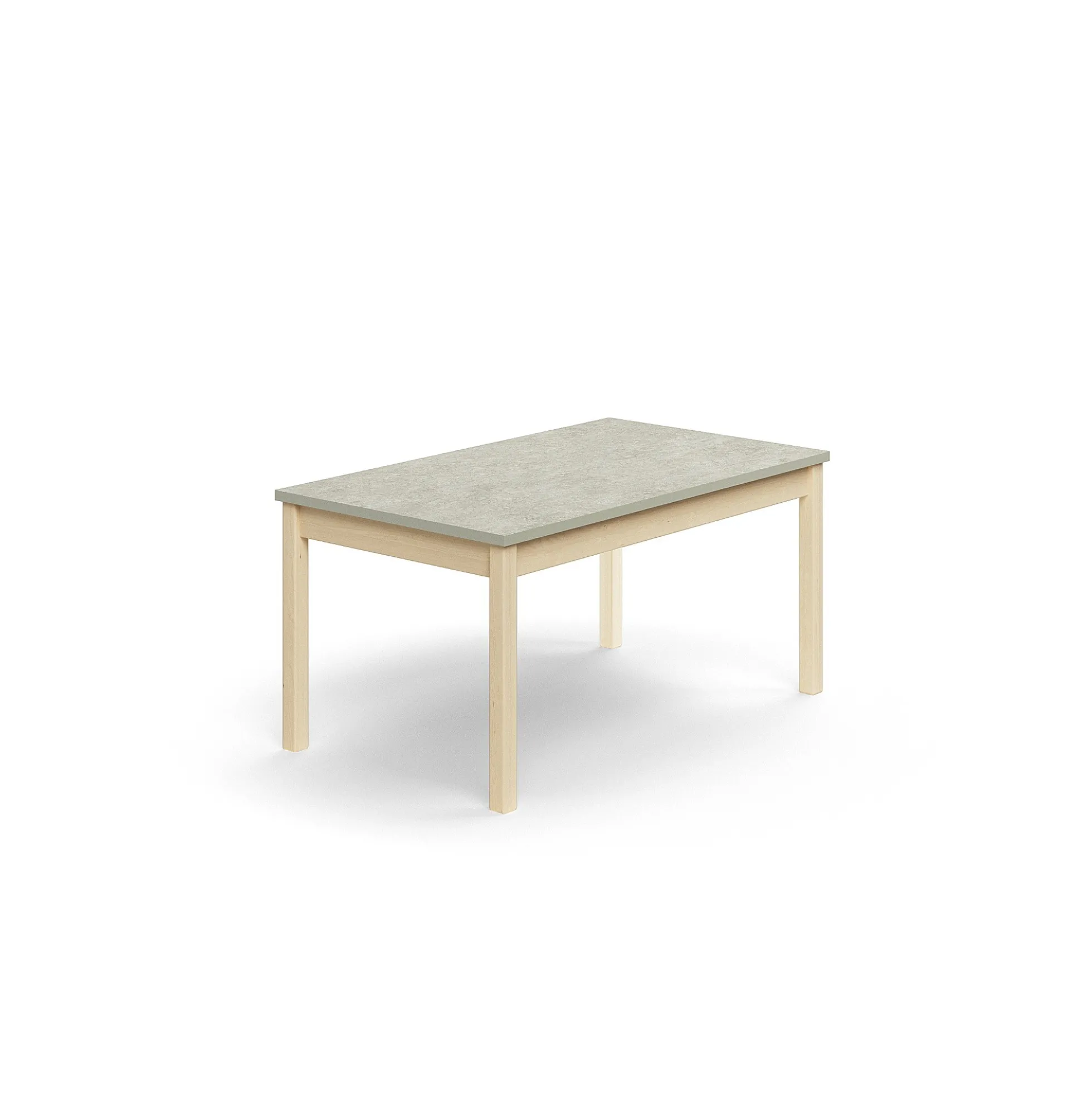Pöytä DECIBEL 1200x700x590 mm, ääntä vaimentava linoleumi, koivu/vaaleanharmaa