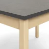 Pöytä DECIBEL 1800x700x720 mm, tummanharmaa linoleumi, koivu