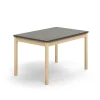 Pöytä DECIBEL 1200x800x720 mm, tummanharmaa linoleumi, koivu