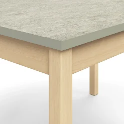 Pöytä DECIBEL 1400x700x720 mm, vaaleanharmaa linoleumi, koivu