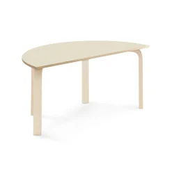 Pöytä ELTON Puoliympyrä, 1200x600x530 mm, koivulaminaatti, koivu