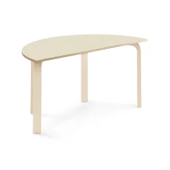 Pöytä ELTON Puoliympyrä, 1200x600x590 mm, koivulaminaatti, koivu
