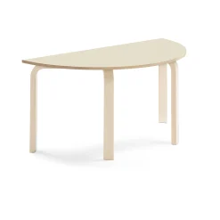 Pöytä ELTON Puoliympyrä, 1200x600x590 mm, koivulaminaatti, koivu