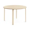 Pöytä ELTON Ø 1200x710 mm, beige linoleumi, koivu