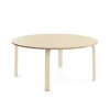 Pöytä ELTON Ø 1200x530 mm, beige linoleumi, koivu