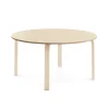 Pöytä ELTON Ø 1200x590 mm, beige linoleumi, koivu