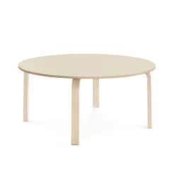 Pöytä ELTON Ø 1200x530 mm, koivulaminaatti, koivu