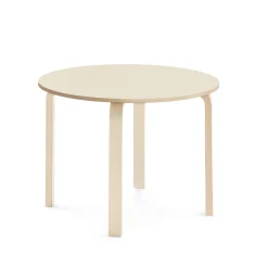 Pöytä ELTON Ø 900x640 mm, koivulaminaatti, koivu