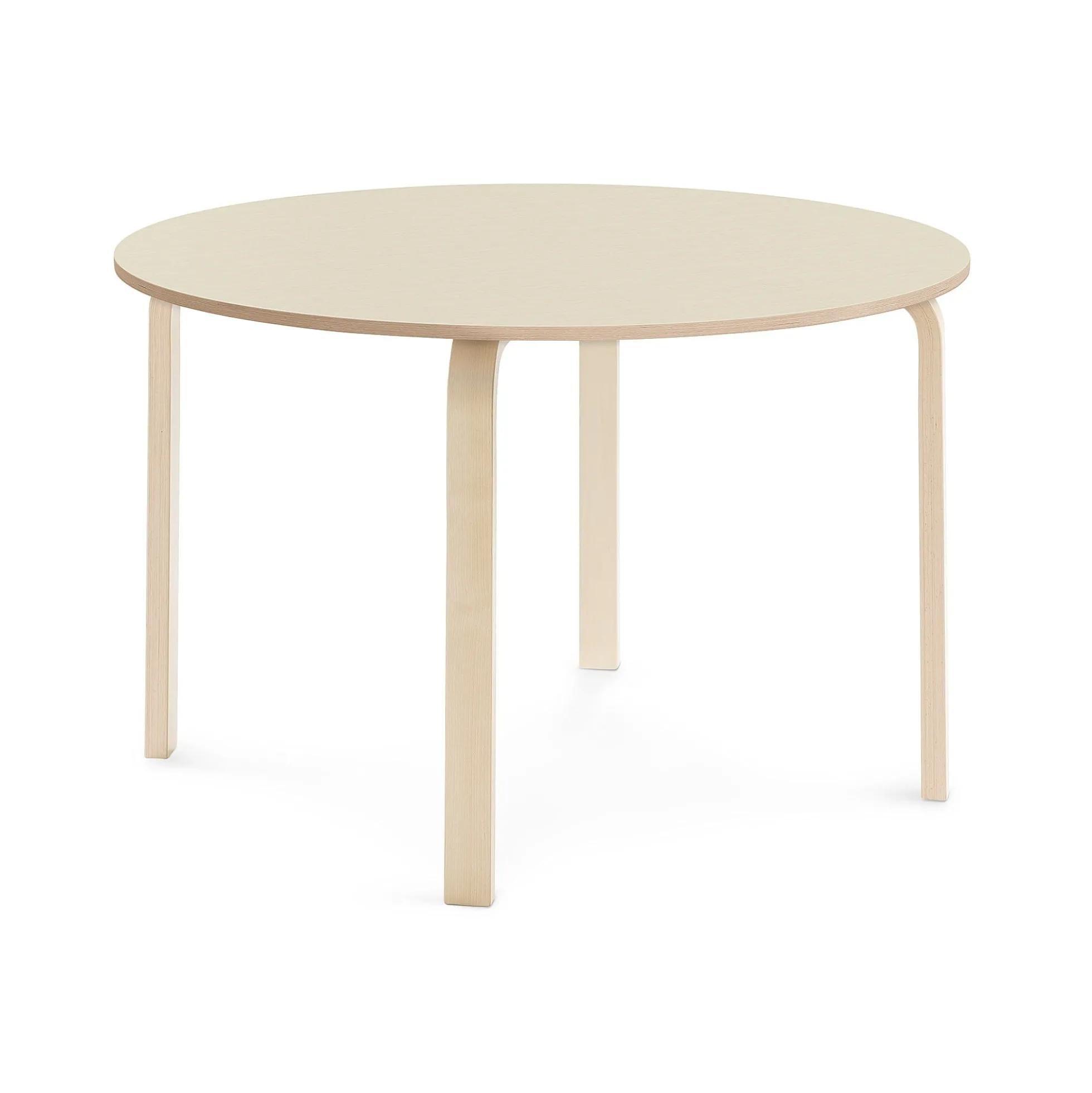 Pöytä ELTON Ø 1200x710 mm, koivulaminaatti, koivu