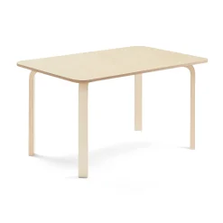 Pöytä ELTON 1200x800x640 mm, beige linoleumi, koivu