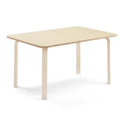 Pöytä ELTON 1400x700x640 mm, beige linoleumi, koivu