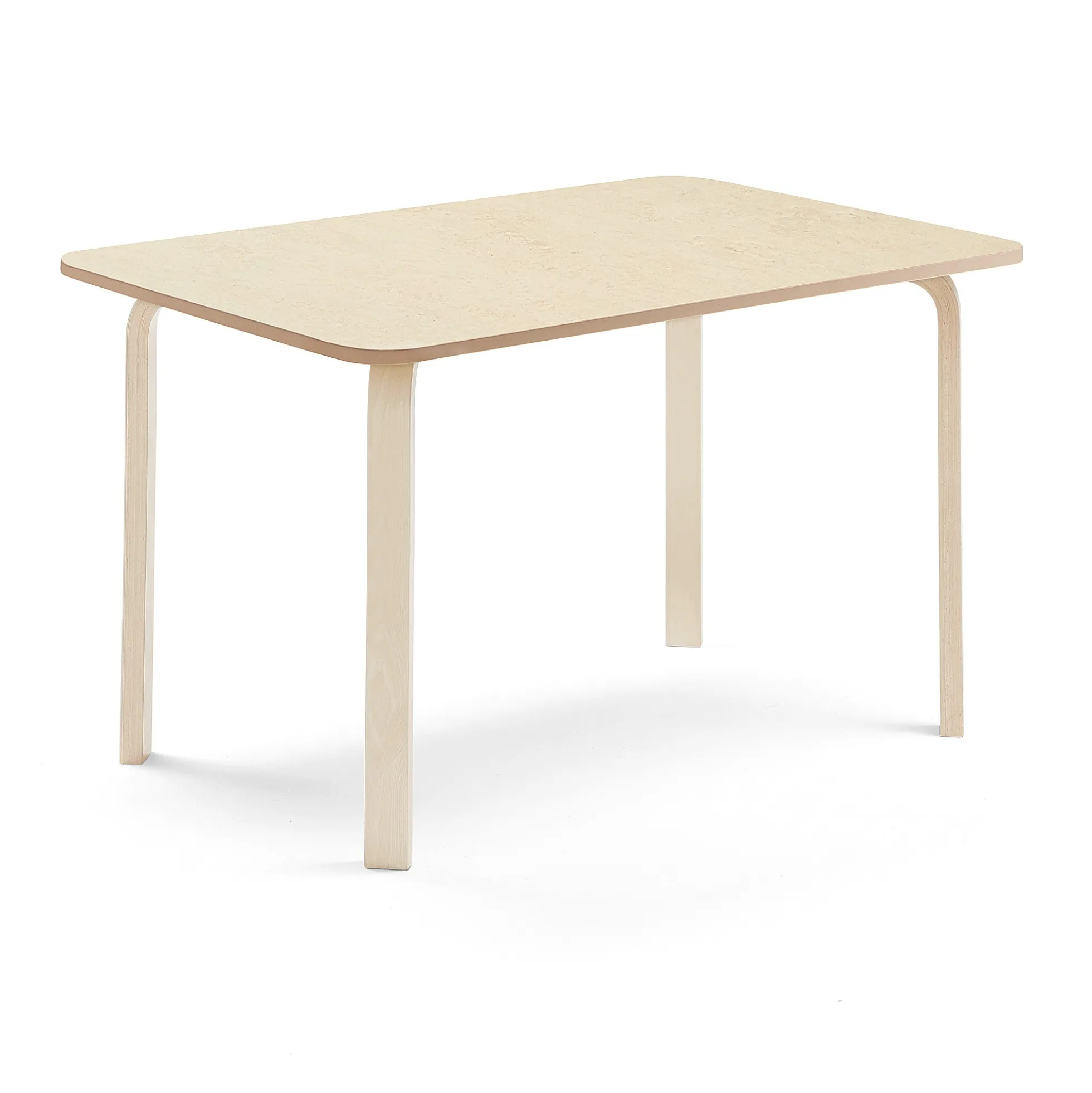 Pöytä ELTON 1400x700x710 mm, beige linoleumi, koivu
