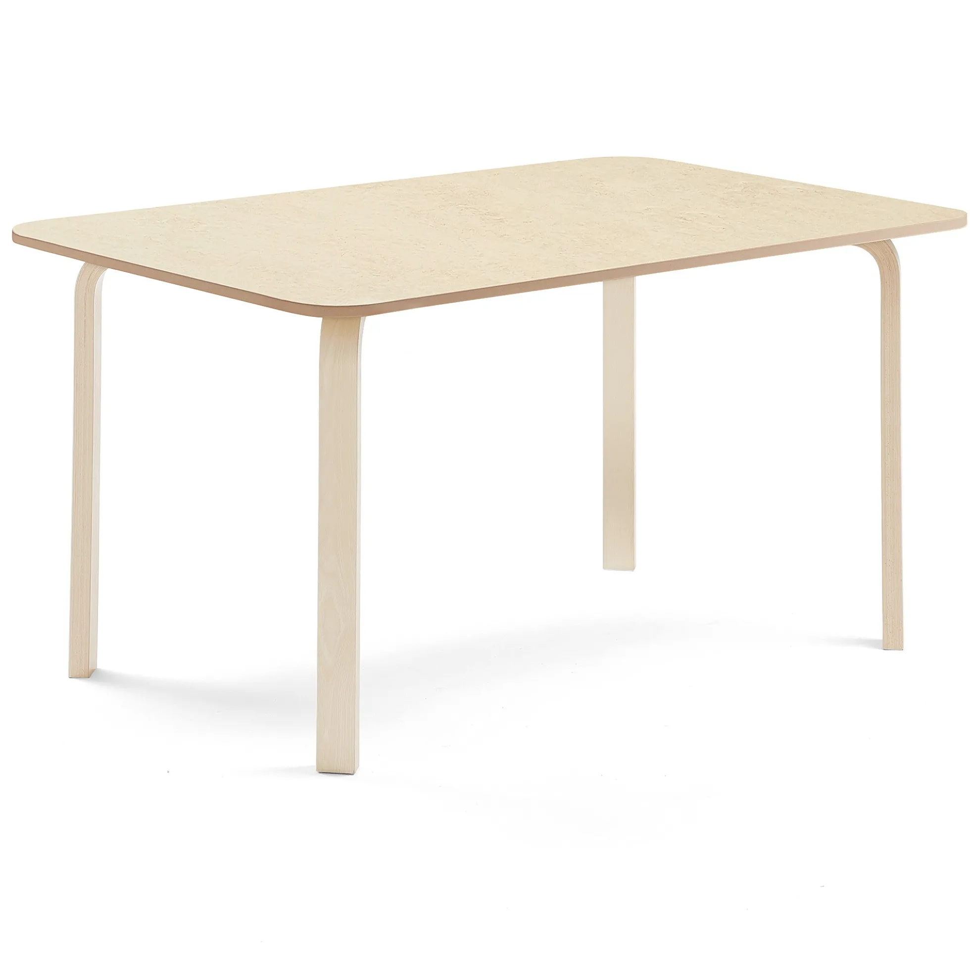 Pöytä ELTON 1800x800x710 mm, beige linoleumi, koivu