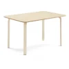 Pöytä ELTON 1400x800x710 mm, beige linoleumi, koivu