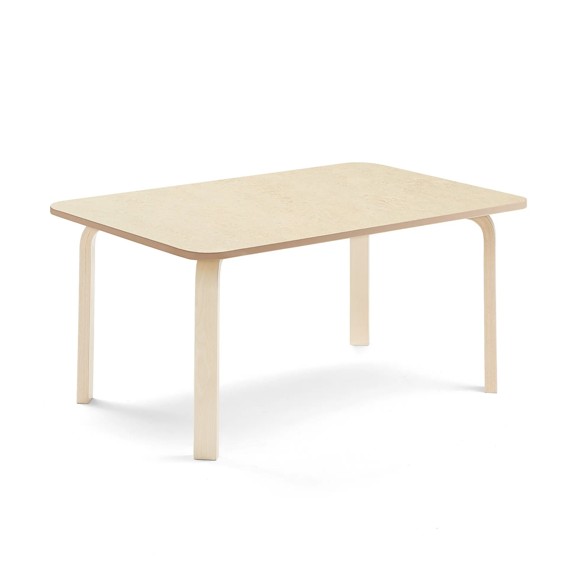 Pöytä ELTON 1200x600x530 mm, beige linoleumi, koivu