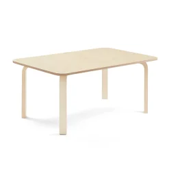 Pöytä ELTON 1200x800x530 mm, beige linoleumi, koivu