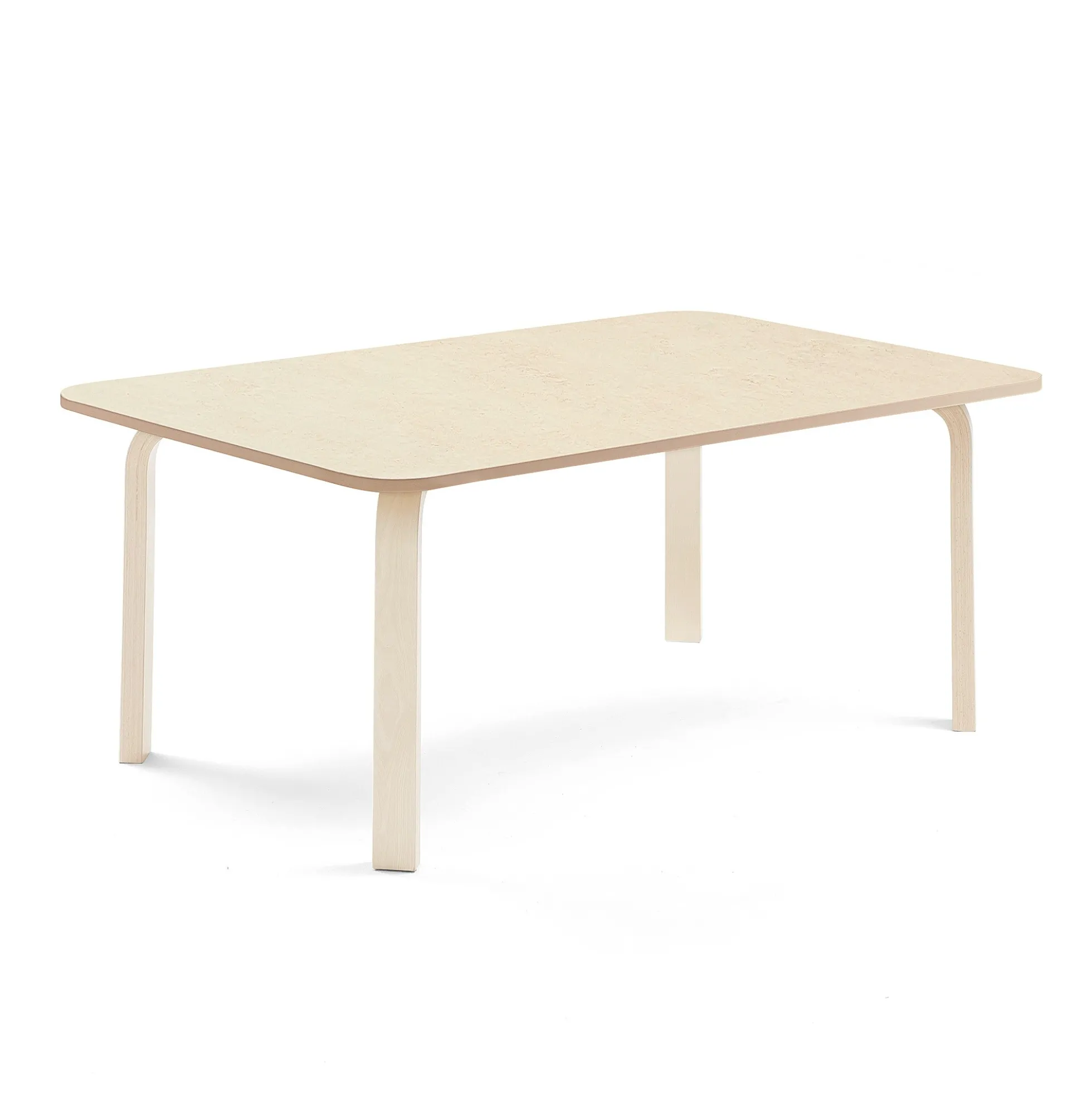 Pöytä ELTON 1400x800x530 mm, beige linoleumi, koivu