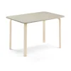 Pöytä ELTON 1200x600x710 mm, harmaa linoleumi, koivu