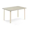 Pöytä ELTON 1200x700x640 mm, harmaa linoleumi, koivu