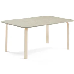 Pöytä ELTON 1800x800x640 mm, harmaa linoleumi, koivu