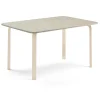 Pöytä ELTON 1800x700x710 mm, harmaa linoleumi, koivu