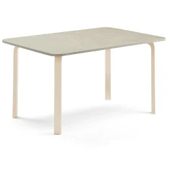 Pöytä ELTON 1800x700x710 mm, harmaa linoleumi, koivu