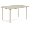 Pöytä ELTON 1800x800x710 mm, harmaa linoleumi, koivu