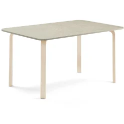 Pöytä ELTON 1800x800x710 mm, harmaa linoleumi, koivu