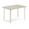 Pöytä ELTON 1200x700x710 mm, harmaa linoleumi, koivu