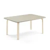 Pöytä ELTON 1200x700x530 mm, harmaa linoleumi, koivu