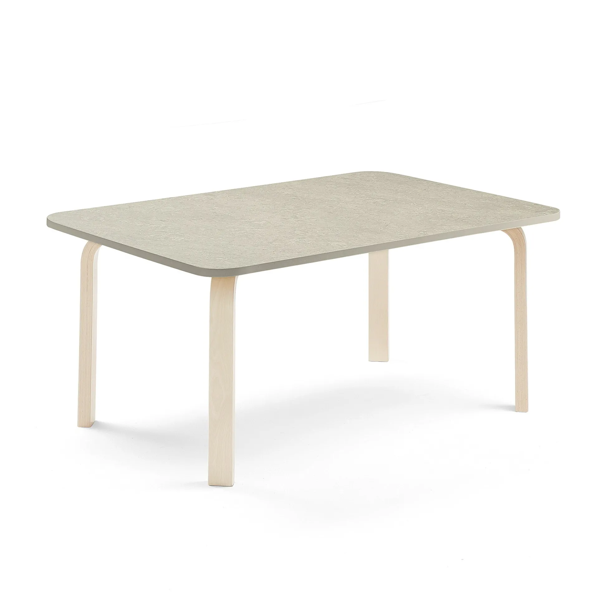 Pöytä ELTON 1200x700x530 mm, harmaa linoleumi, koivu