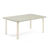 Pöytä ELTON 1400x800x530 mm, harmaa linoleumi, koivu