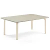 Pöytä ELTON 1800x700x530 mm, harmaa linoleumi, koivu