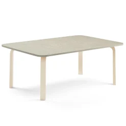 Pöytä ELTON 1800x700x530 mm, harmaa linoleumi, koivu