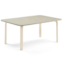 Pöytä ELTON 1800x700x590 mm, harmaa linoleumi, koivu