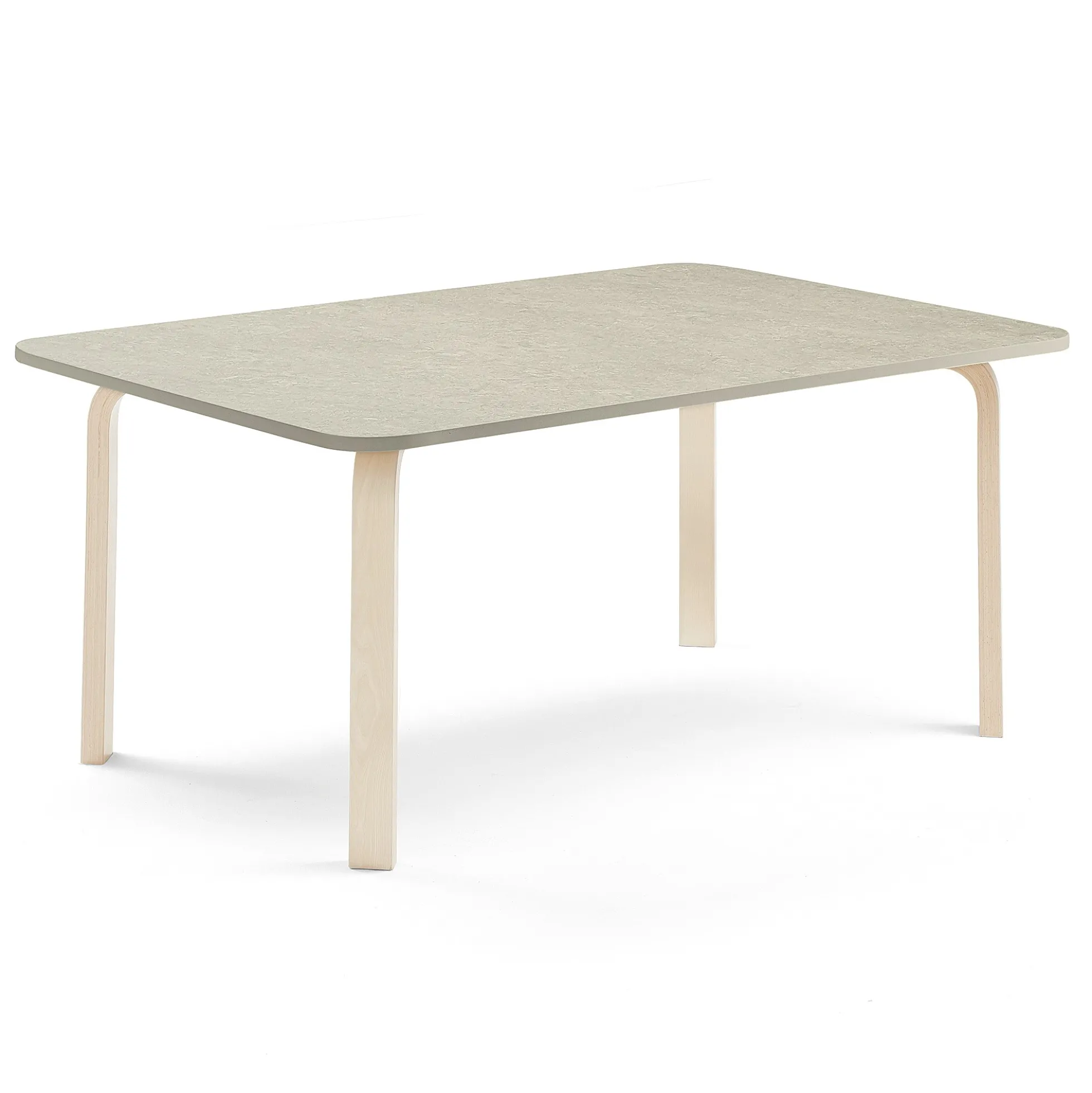 Pöytä ELTON 1800x700x590 mm, harmaa linoleumi, koivu